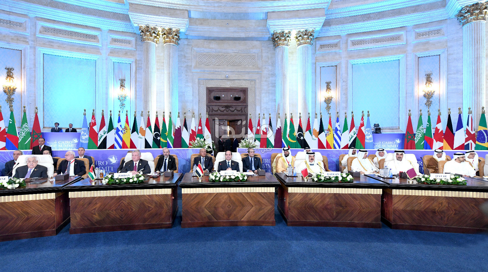السيسي يستقبل قادة العالم في قمة القاهرة للسلام
