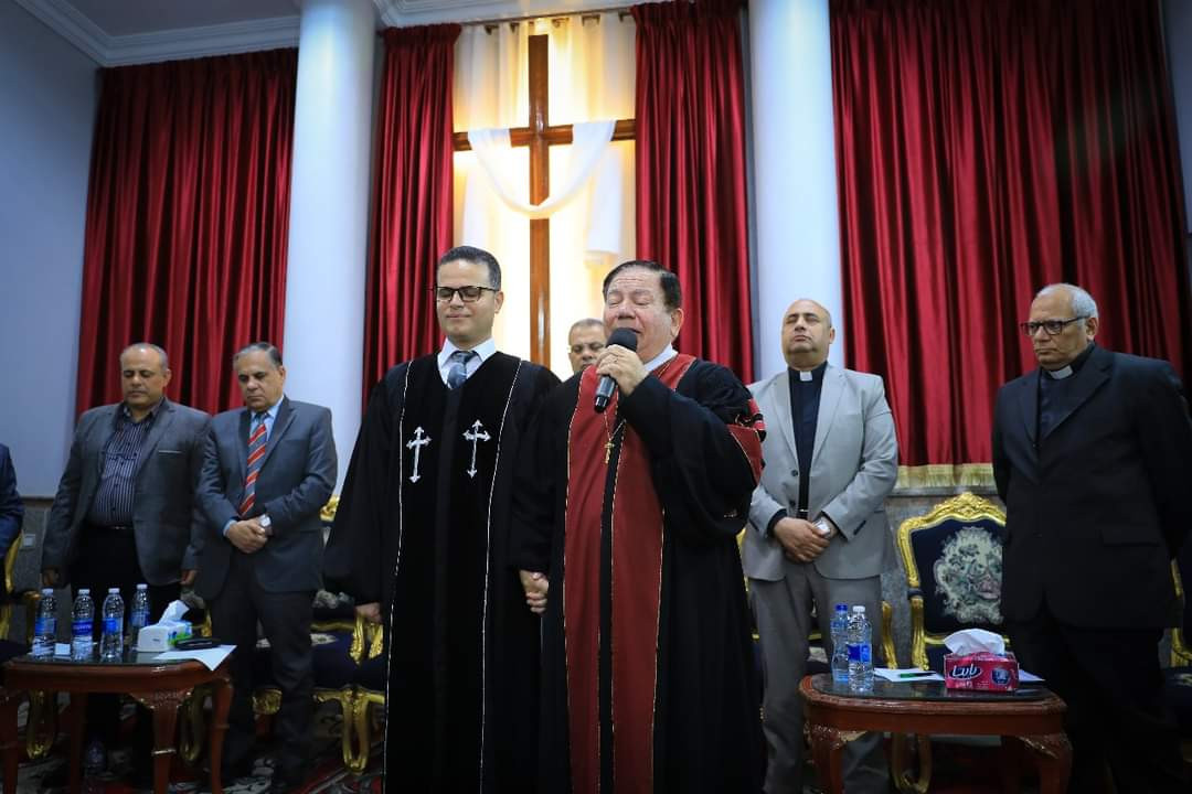 تنصيب القس هاني سمير راعيًا للكنيسة الإنجيلية بالمنصورة